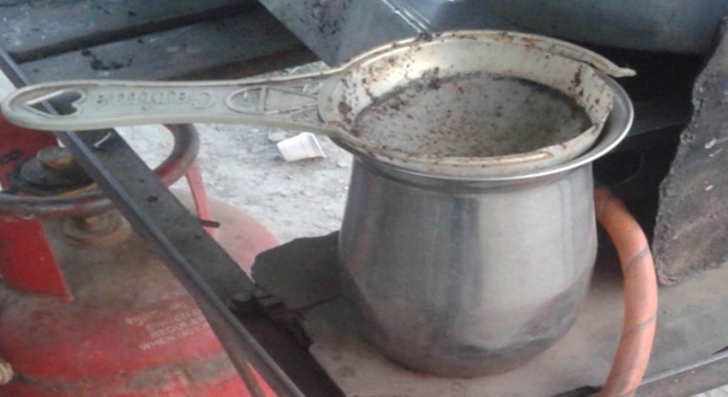 Plastic Tea Strainer Used by Roadside Tea Vendors in Rural India